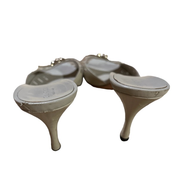 Vintage Gucci leather bow kitten heel sandals - Picture 5 of 5